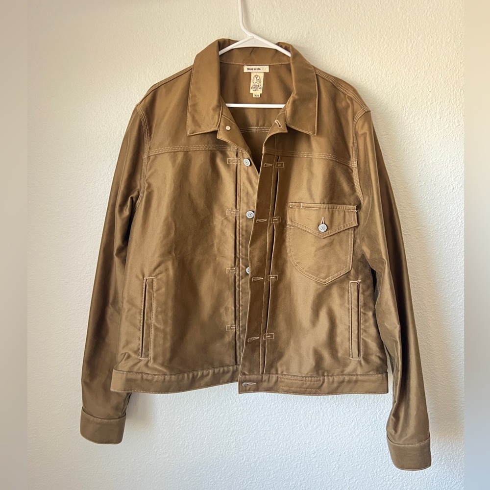 Hiroshi Kato “The Blade” Moleskin Jacket – Coyote Tan – XXL – USA Made